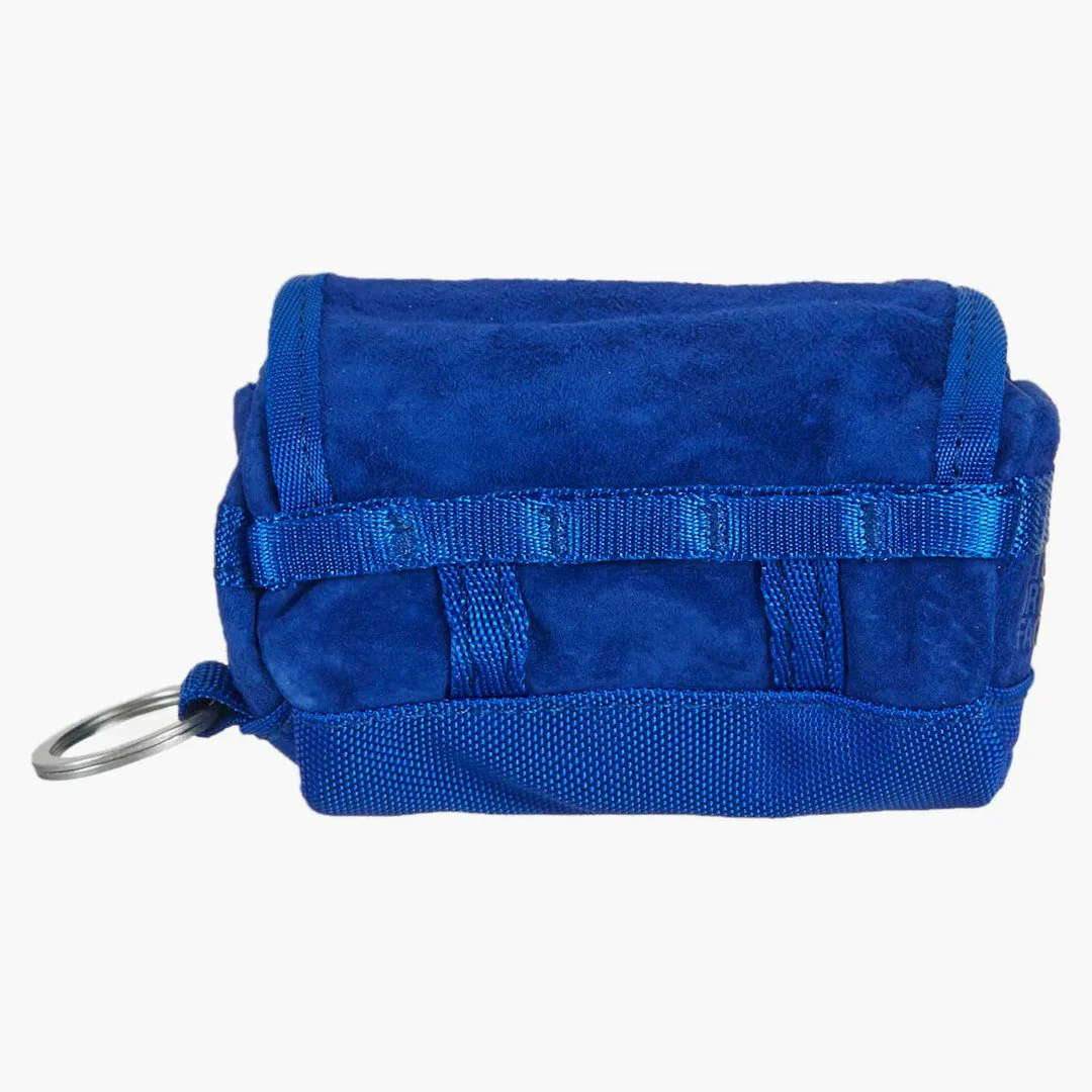 Supreme The North Face Suede Base Camp Duffle Keychain Blue - Image 3