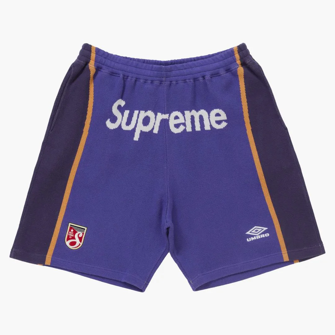 Supreme Umbro Knit Soccer Short Purple