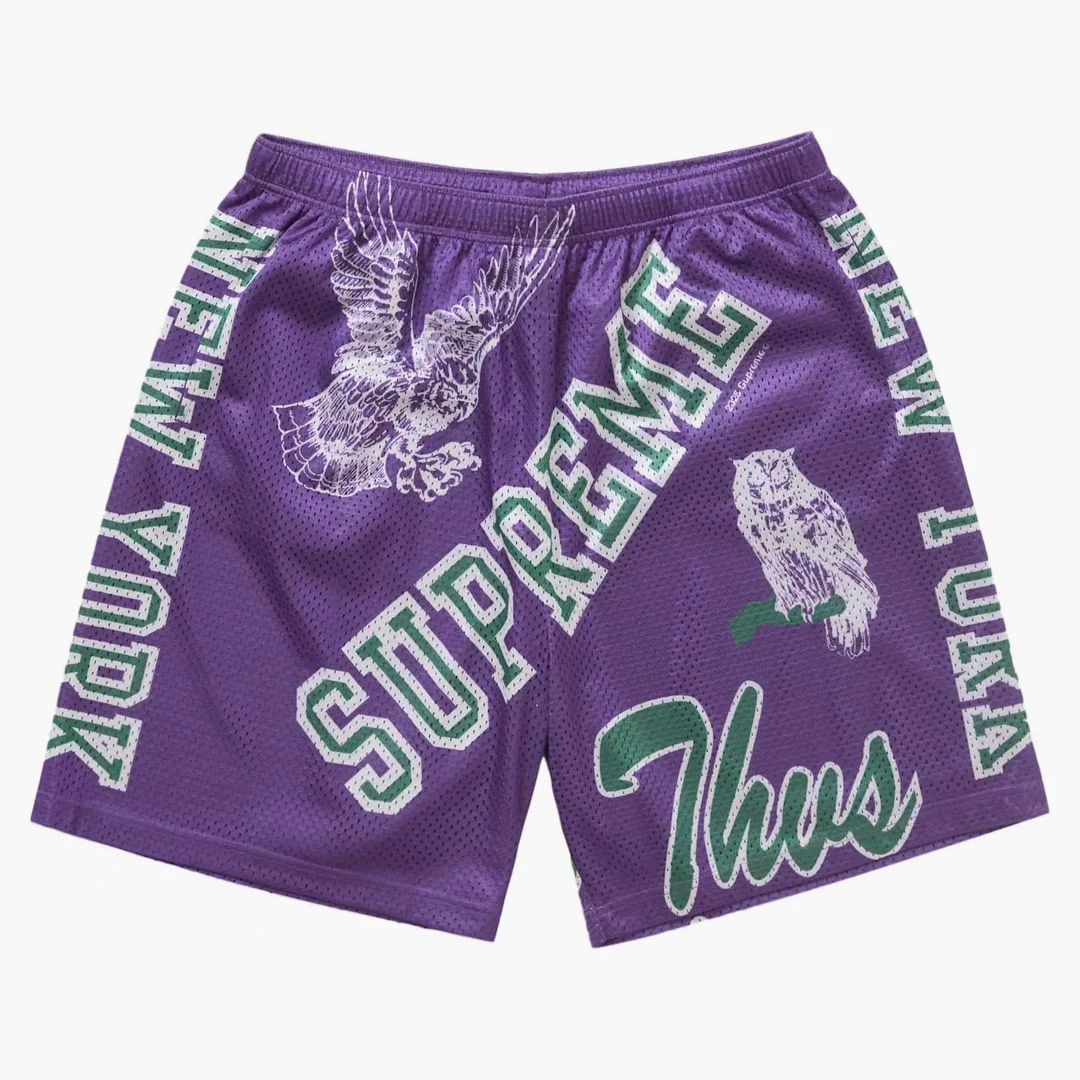 Supreme Varsity Mesh Short Purple - Image 2