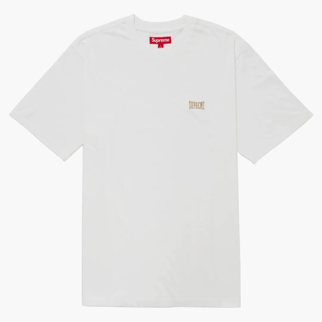 Supreme Warm Up Washed S/s Top White
