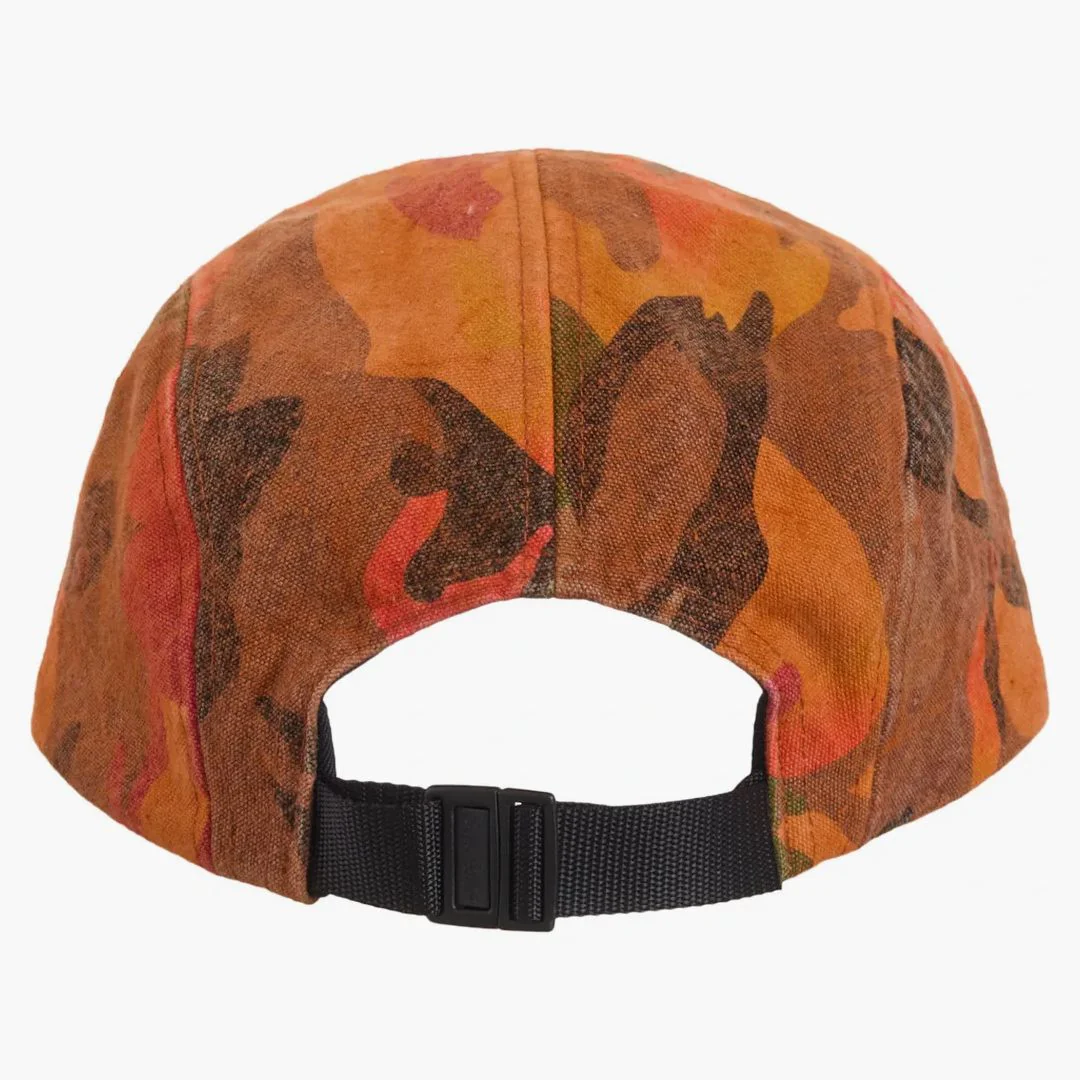 Supreme Washed Canvas Camp Cap (ss24) Orange Camo - Image 2