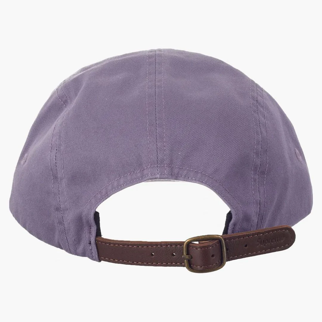 Supreme Washed Chino Twill Camp Cap (fw23) Dusty Purple - Image 3