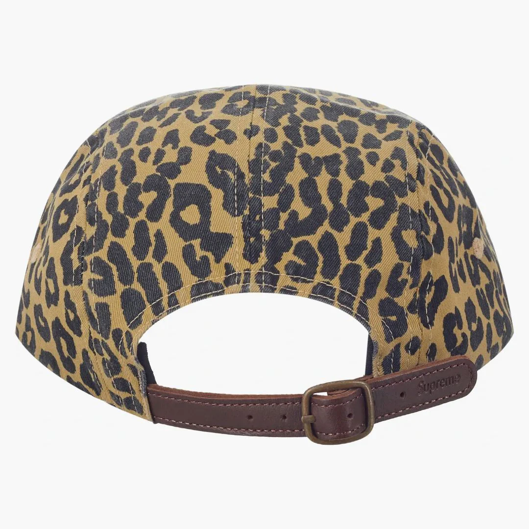 Supreme Washed Chino Twill Camp Cap (fw23) Leopard - Image 3
