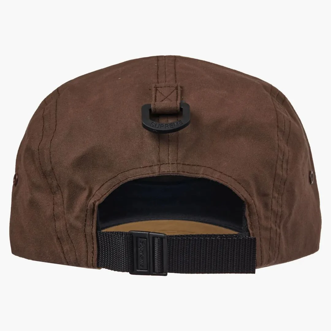 Supreme Waxed Cotton Camp Cap Brown - Image 2