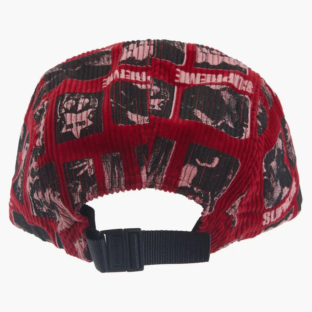 Supreme Weirdo Dave Corduroy Camp Cap Red - Image 2