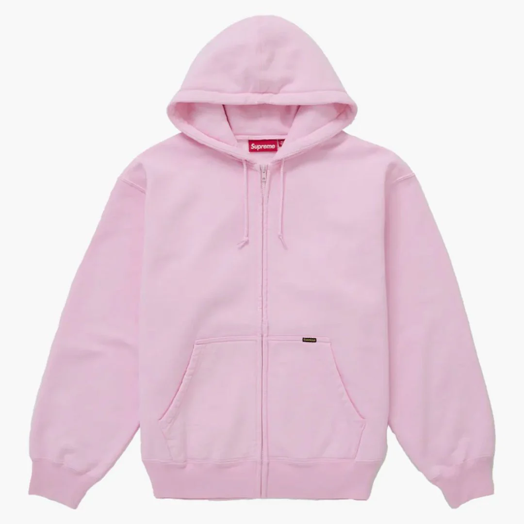 Supreme Work Zip Up Hooded Sweatshirt (ss25) Pink