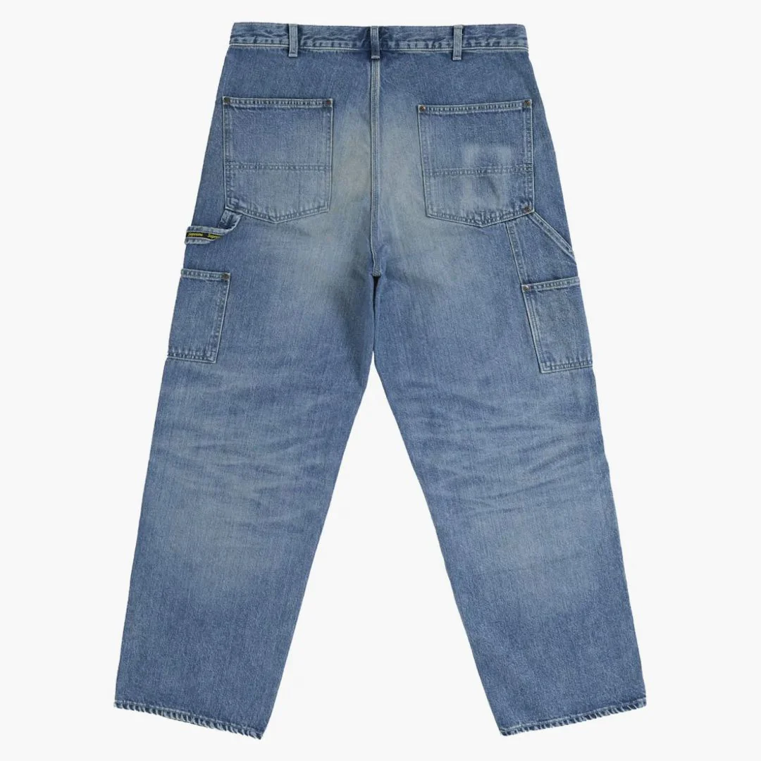 Supreme Worn Double Knee Painter Pant Denim - Image 2