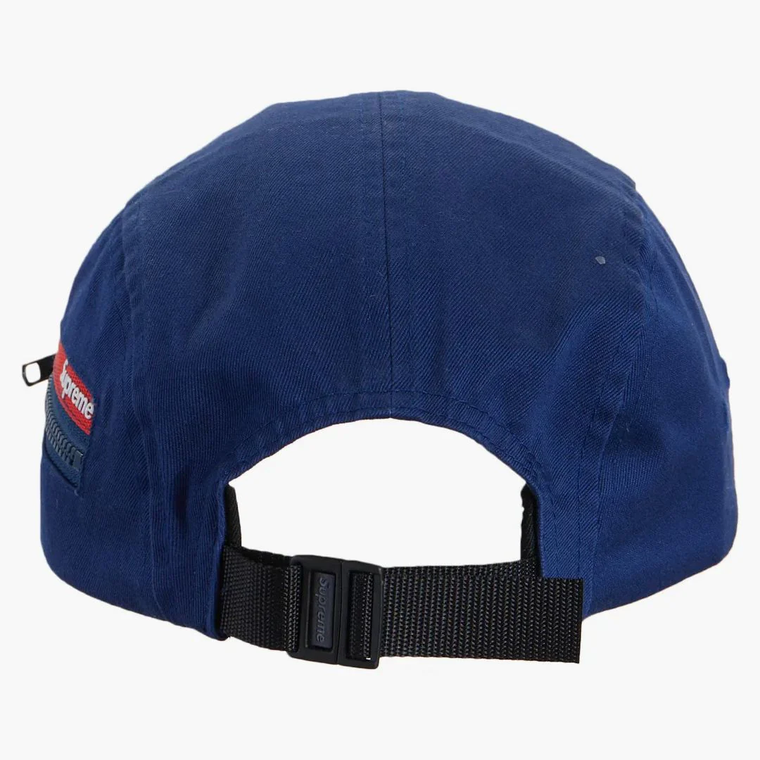 Supreme Zip Pocket Camp Cap Navy - Image 2