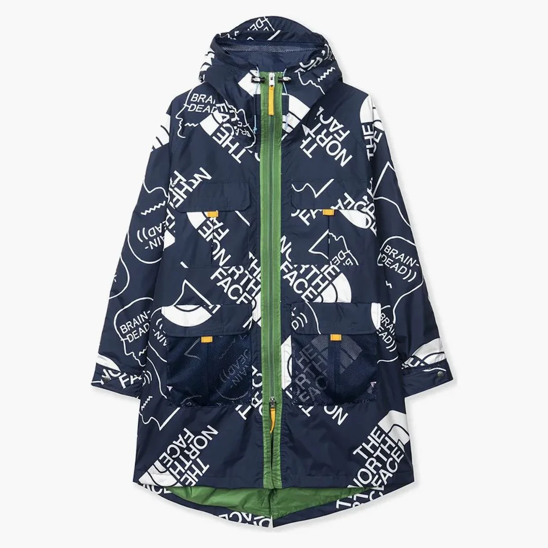 The North Face X Brain Dead 76 Oversized Mountain Parka Navy - Image 2