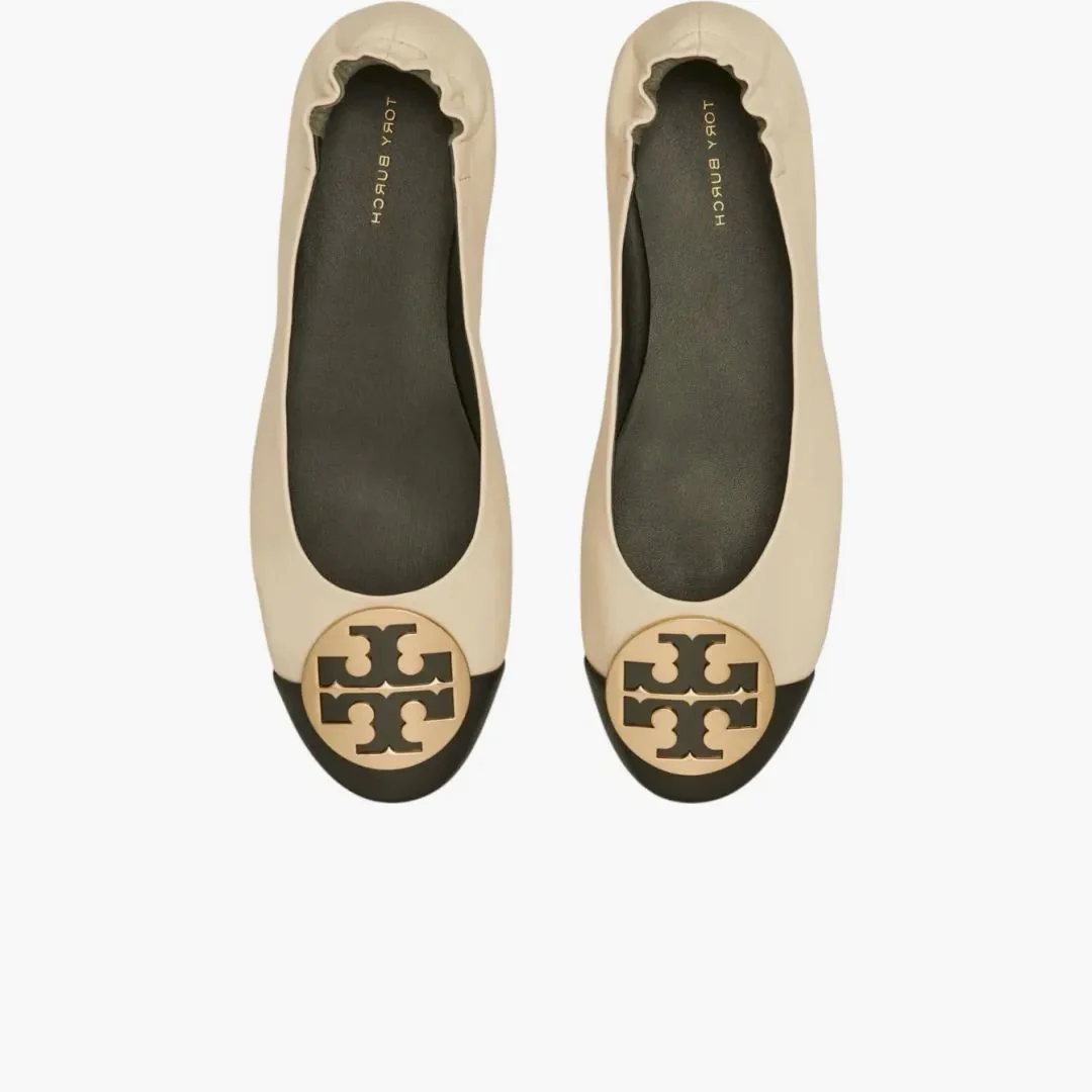 Tory Burch Claire Cap-toe Ballet Black (women's) - Image 3