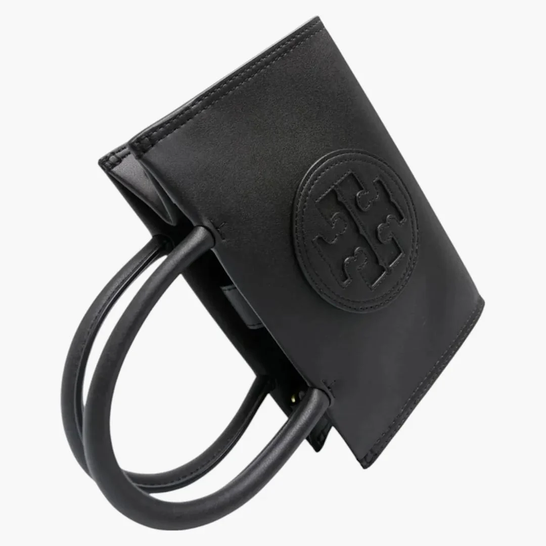 Tory Burch Ella Bio Mini Tote Black - Image 3