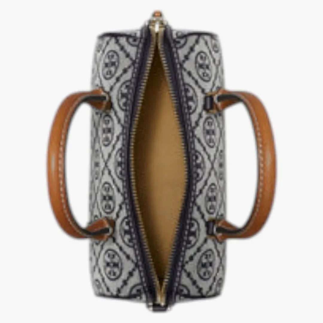 Tory Burch T Monogram Mini Barrel Bag Navy - Image 2