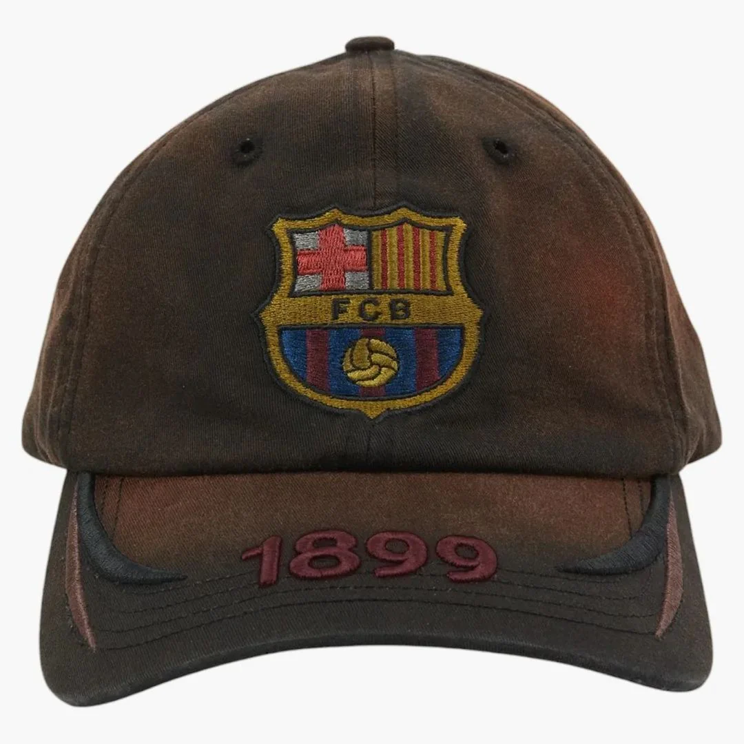 Travis Scott X Fc Barcelona 1899 Distressed Hat Multicolor