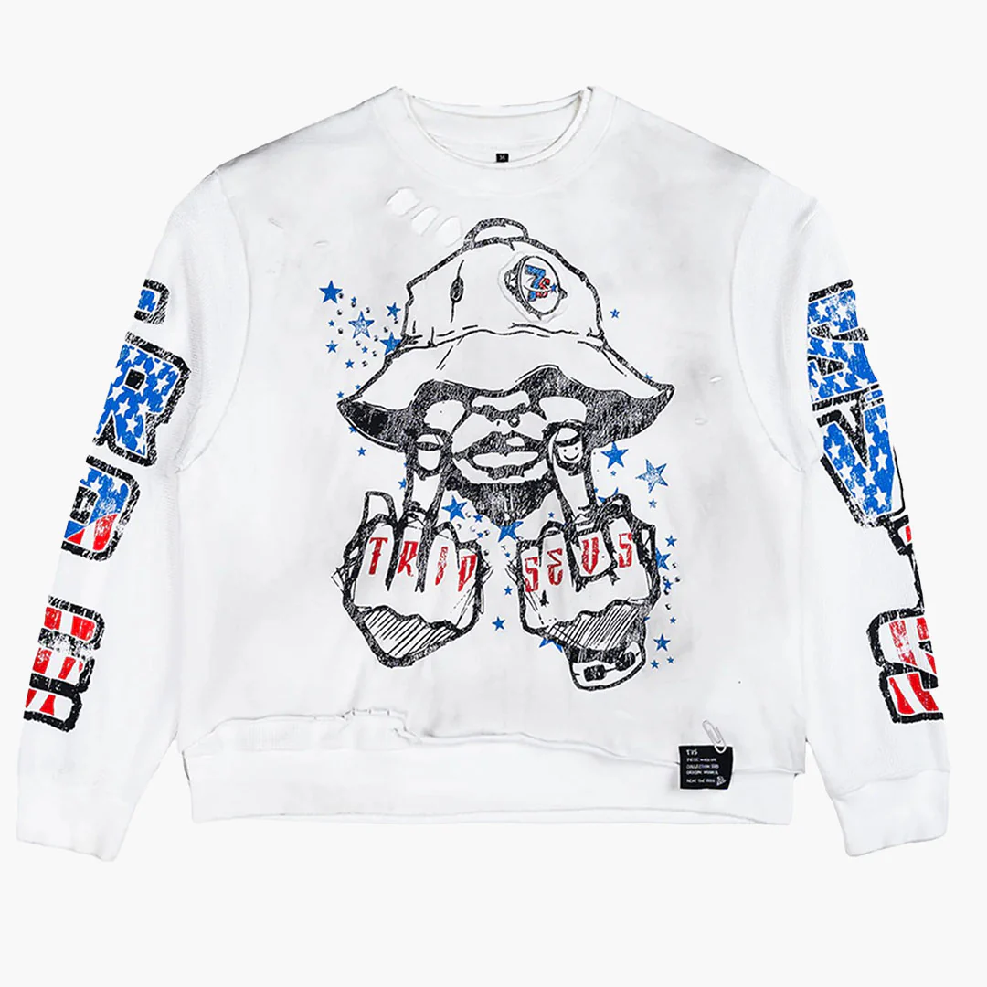 Triple Seven Trade War Longsleeve White