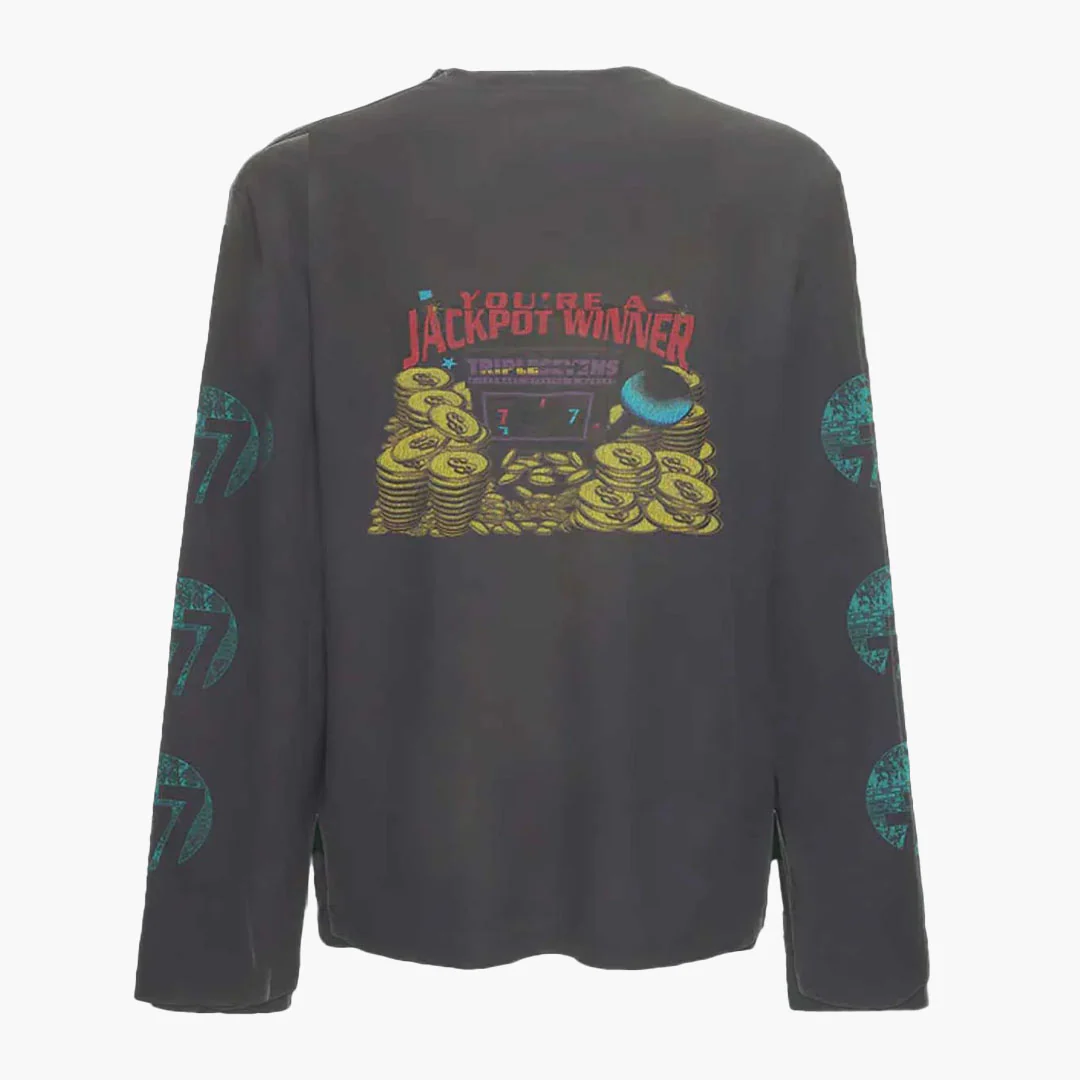 Triple Sevens Lucky Kiss Longsleeve Black - Image 2