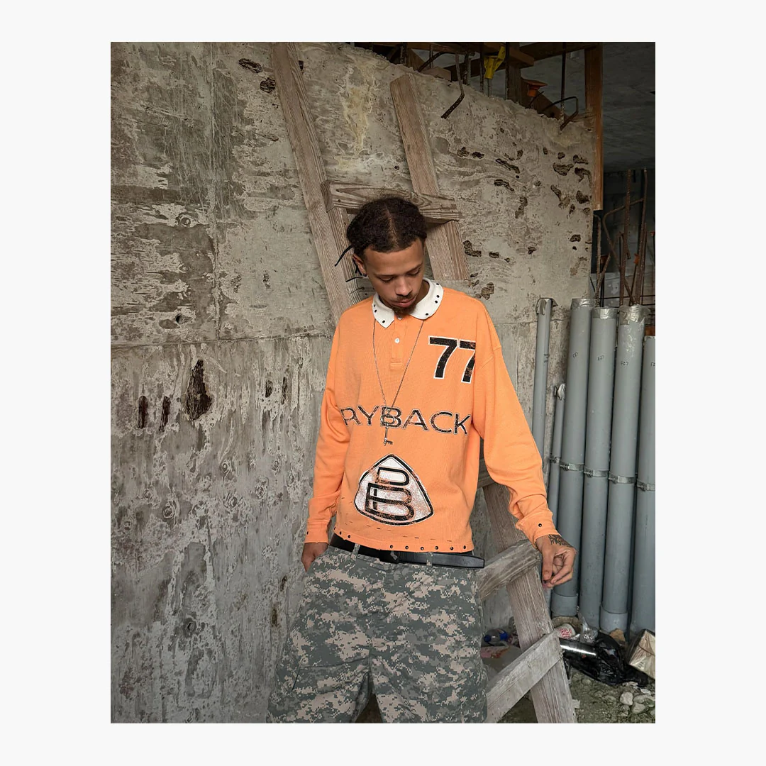 Triple Sevens Payback Polo Orange - Image 3
