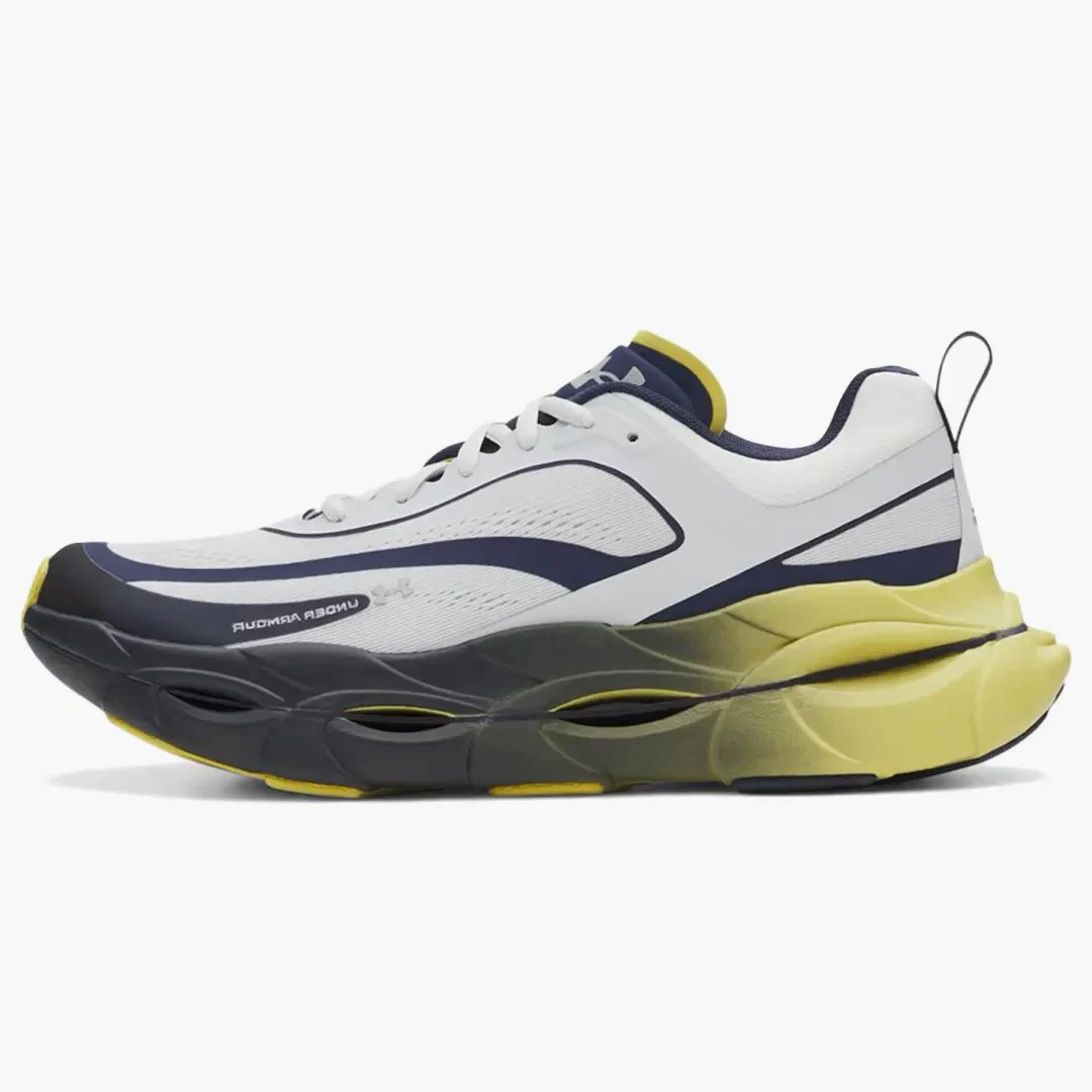 Under Armour Ua Halo Racer Washed Navy Yellow Shade