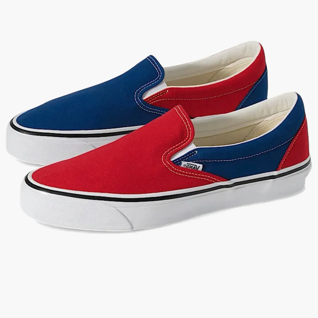 Vans Otw Classic Slip-on 98 Engineered Garments Racing Red True Blue - Image 2