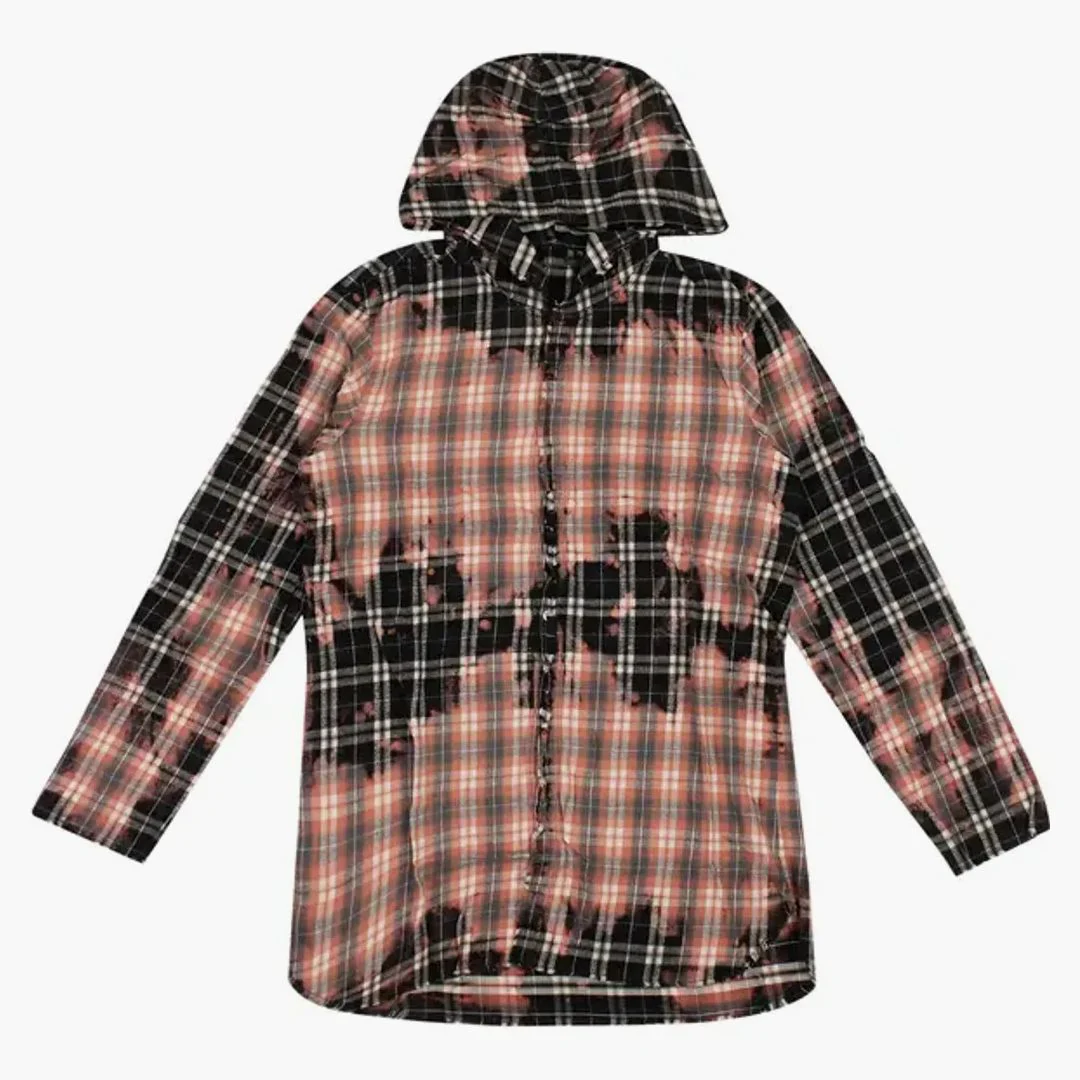 Vlone Flannel With Studs Purple Pink
